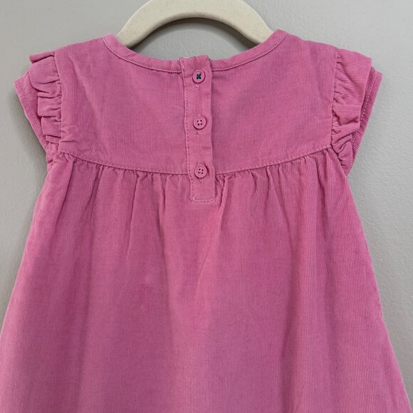 MINI BODEN Girls Corduroy Dress 2-3 2T 3T 98cm Pink Floral Cord Toddler Girl - Picture 4 of 8